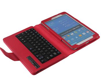 Samsung Galaxy Tab Pro T320 Litchi Pattern Bluetooth Keyboard case-SA02