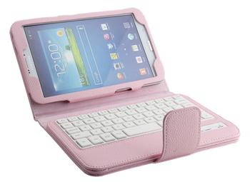 Samsung T310 Litchi Pattern Bluetooth Keyboard case-SA08B
